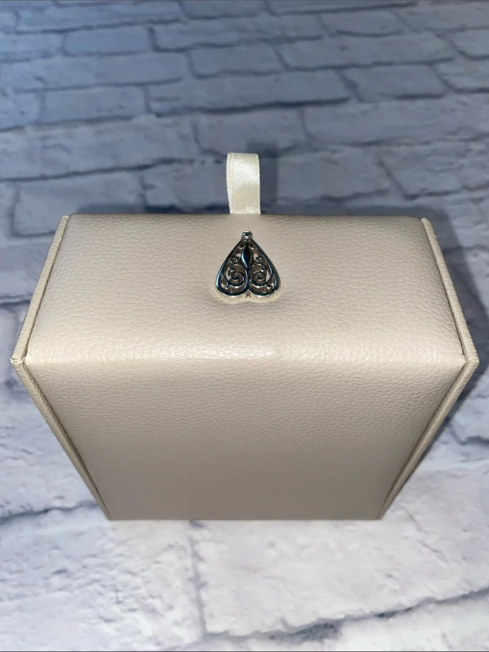Brighton Follow Your Heart Two Tier Small Faux Leather Jewelry Box